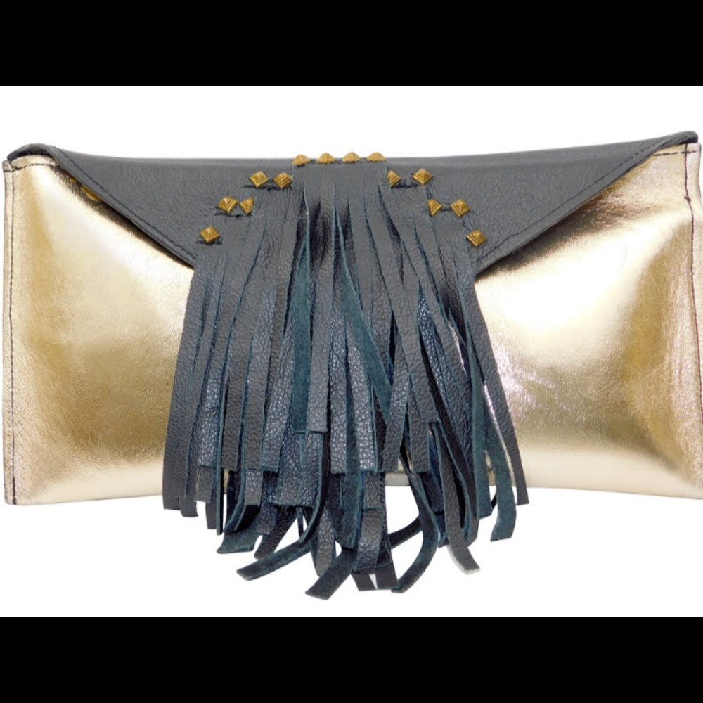 🎉HOST PICK🎉      Egyptian Fringed Leather Clutch